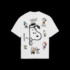 Áo thun form rộng Unisex Snoopy Charlie Brown In Lưng – Cotton 2 Chiều Dày Dặn 250gsm