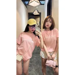 Áo thun form rộng Nữ Oversize Màu Hồng Pastel  In Chữ BASIC ALEX  Tay Lỡ Cotton Mềm Phong Cách Hàn Quốc