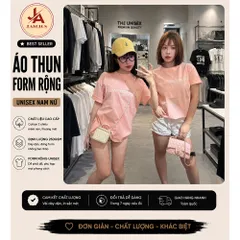 Áo thun form rộng Nữ Oversize Màu Hồng Pastel  In Chữ BASIC ALEX  Tay Lỡ Cotton Mềm Phong Cách Hàn Quốc