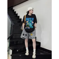 Áo thun form rộng nam nữ  couple  hoạt hình MONSTERS COTTON 100% ĐỊNH LƯỢNG 260GSM hottrend 2026