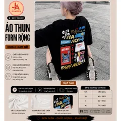 Áo thun form rộng Tay Lỡ UNDER Hà Nội -SÀI GÒN Cotton Nam Nữ Unisex - Oversize  phong cách ulzzang JASHOP