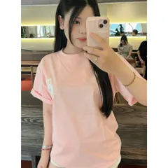 Áo thun form rộng nữ  màu hồng pastel, thiết kế dễ thương với hình thỏ trắng Chất vải mềm mịn, thoáng mát, thoải mái