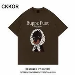 Áo thun form rộng nữ  in hình chó sành điệu cá tính, cotton 260gsm thoáng mát hottrend 2026