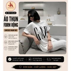 Áo Thun form rộng nam nữ  GAP  Cotton 2 chiều Unisex cao cấp hottrend 2026