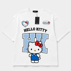 Áo thun form rộng  KITTY 80 Unisex In Mèo Cute Tay Lỡ Cotton Co Giãn 4 chiều Form Oversize Hot Trend