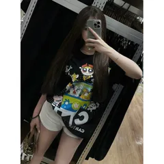 Áo thun form rộng Nam Nữ  nhân vật Hoạt Hình  CN Unisex Chất Vải Cotton 2 Chiều Dày Dặn Hot Trend 2026