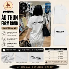Áo thun form rộng  LEVENTS 3 Sao basic , Hình In Siêu Nét, Chất Cotton Mềm Mịn | From Unisex Hottrend 2026