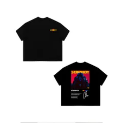 Áo thun form rộng boxy Nam Nữ, Áo Phông Unisex In Hình STARBOY/STARGIRL 100% Cotton 2C Thoáng Mát