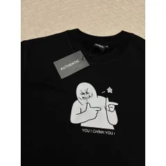 Áo thun form rộng Unisex  tay lỡ  TREND  hài hước chất cotton cao cấp ĐL 250gsm