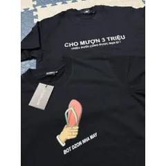 Áo thun form rộng Unisex  tay lỡ  TREND  hài hước chất cotton cao cấp ĐL 250gsm