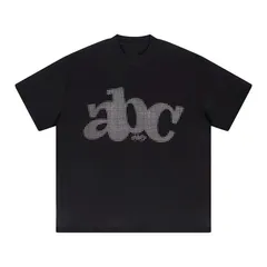 Áo thun form rộng nam nữ ABC chất Cotton 2C cao cấp dày mềm mịn định lượng 250gsm