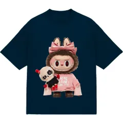 Áo thun form rộng Nam Nữ , Áo Phông Unisex In Hình Labubu Siêu CUTE hot hit 2024 chất cotton cao cấp đl 250gsm