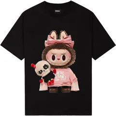 Áo thun form rộng Nam Nữ , Áo Phông Unisex In Hình Labubu Siêu CUTE hot hit 2024 chất cotton cao cấp đl 250gsm