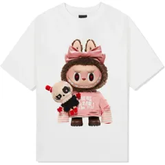 Áo thun form rộng Nam Nữ , Áo Phông Unisex In Hình Labubu Siêu CUTE hot hit 2024 chất cotton cao cấp đl 250gsm