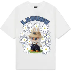 Áo thun form rộng Nam Nữ , Áo Phông Unisex In Hình Labubu Siêu CUTE hot hit 2024 chất cotton cao cấp đl 250gsm