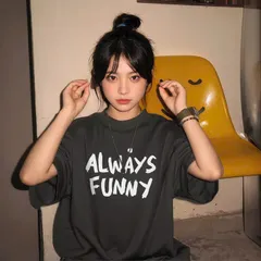 Áo thun form rộng tay lỡ unisex  ALWAY FUNNY  chất cotton cao cấp 100% ĐL 250gsm