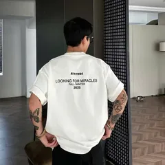 Áo thun form rộng chữ Miracle Attitude Tee 2025  hình in  unisex phông basic nam nữ tay lỡ oversize  cotton 100% cao cấp