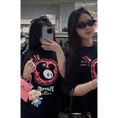 Áo thun form rộng PopPop Mascot Nền Đen Siêu Cute Mẫu Mới Nhất Cực Hot Hit Dành Cho Nam Nữ chất cotton cao cấp