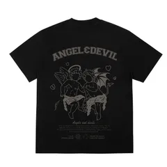 Áo thun form rộng ANGLE DEVIL2  Ver2  unisex nam nữ