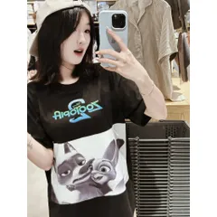 Áo thun form rộng   Zootopia  Carton Net Work   dài ullzang hàn quốc chất cotton cao cấp ĐL 250gsm