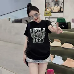 Áo thun form rộngn form rộng nam nữ unisex HUSTLE nắm đấm dollar chất cotton cao cấp