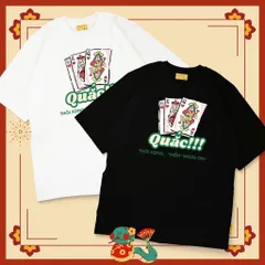Áo thun form rộng  nam nữ  unisex tết Phong cách streetwear với thông điệp mạnh mẽ nhưng hài hước chất cotton cao cấp