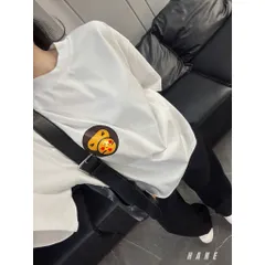 Set Đồ Unisex  Áo thun form rộng In Monkey Quần Suông Đen Cá Tính có dây rút