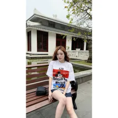 Áo thun form rộng  nam nữ unisex Disney hoạt hình Mickey 2 mặt chất cotton cao cấp