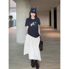 Áo thun form rộng nữ  form vừa chất xanh navy 2026 Họa tiết năm Ngọ in hình  chất cotton