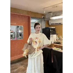 Sét Áo thun form rộng  in gấu Biri Bear dễ thương phối chân váy ren dài nữ tính – Set đồ Hàn Quốc mùa hè 2025 TH-155