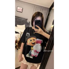 Áo thun form rộng Unisex In Hình Hoạt Hình Cute –  Cotton Mềm Mịn, Hot Trend 2026