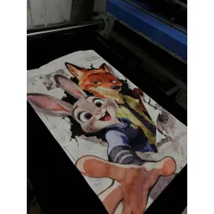 Áo thun form rộng   Zootopia 2  Unisex  cotton cao cấp đl 250gsm mềm hút mồ hôi