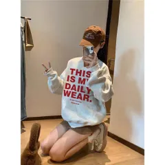 Áo Sweater  Nữ  In Chữ “THIS IS MY DAILY WEAR” – Áo Nỉ Unisex Basic Mặc Hàng Ngày chất nỉ bông mềm mịn giữ ấm