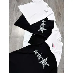 Áo thun form rộng LEVENTS 3 Ngôi Sao phối màu  Unisex Cotton Mềm In Graphic Cá Tính Hot Trend