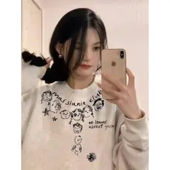 Áo Sweater Unisex Họa Tiết Vẽ Tay Marslanie Club –  Năng Động, Chất Cotton Dày Mịn