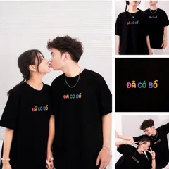 Áo đôi nam nữ unisex Trụ Cột Nóc Nhà  2025 , đồ đôi nam nữ tay lỡ  vải cotton