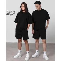Quần Short Thun nỉ  dày dặn in LOGO Street Style  unisex Nam, Nữ - Đùi Thể Thao, Gym đi chơi