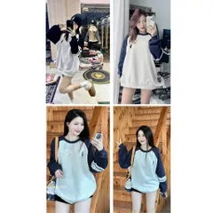 Áo sweater  raplang Nỉ bông cao cấp nam nữ  logo ngựa  thêu phối  kẻ tay     Unisex Ulzzang full tag zip