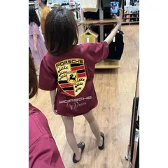 Áo thun form rộng  hình PORSCHE MY DREAM nam nữ hottrend 2024 tay lỡ unisex chất cotton cao cấp đl 250gsm