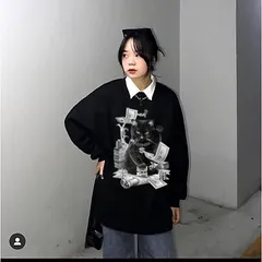 Áo sweater tay dài chất nỉ bông  siêu dày ấm  áp  in hình MÈO DOLLAR   nam nữ unisex