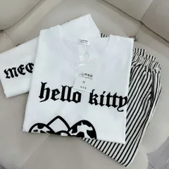 SET ĐỒ HELLO KITTY  PHỐI QUẦN SỌC – STYLE HÀN QUỐC CUTE chất cotton cao cấp mềm mát mịn TH138