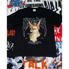 Áo Thun Nam PRAYER Gothic Angel - Regular Fit, Streetwear Cá Tính, Chất Cotton Cao Cấp