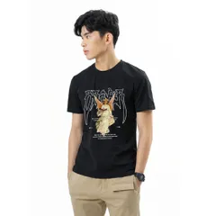Áo Thun Nam PRAYER Gothic Angel - Regular Fit, Streetwear Cá Tính, Chất Cotton Cao Cấp