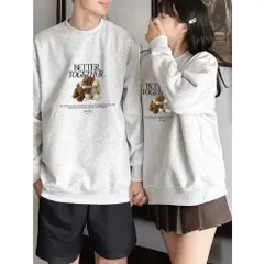Áo Sweater Couple BETTER TOGETHER | Áo Nỉ Xám Tiêu | Hình In Cực Nét Local Brand Nam nữ mặc đều đẹp