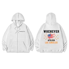 Áo Hoodie Zip nam nữ  WHENEVER, Chất Nỉ Bông, Đl 350gsm uniusex cao cấp