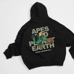 Áo Khoác Hoodie Zip Form Boxy Monkey hoạt hình  bông cotton cao cấp  siêu dày Thoáng Mát ĐL 360gsm