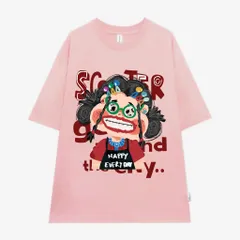 Áo Phông Hình Cô Gái Tóc Xù In Hình Đủ Màu Chất Cotton Mềm Mịn