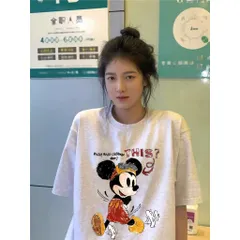 Áo thun form rộng nam nữ  Sketchy Mickey Motion chất cotton cao cấp
