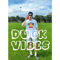 Bộ quần đồ nam nữ  họa tiết DUCK  VIBES in sắc nét đủ 3 màu bản mới nhất chất liệu cotton, quần CHÂN CUA  new 2024