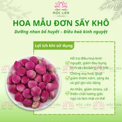 Hoa mẫu đơn khô 100g (Trà nụ hoa mẫu đơn) – Mộc Liên Organic